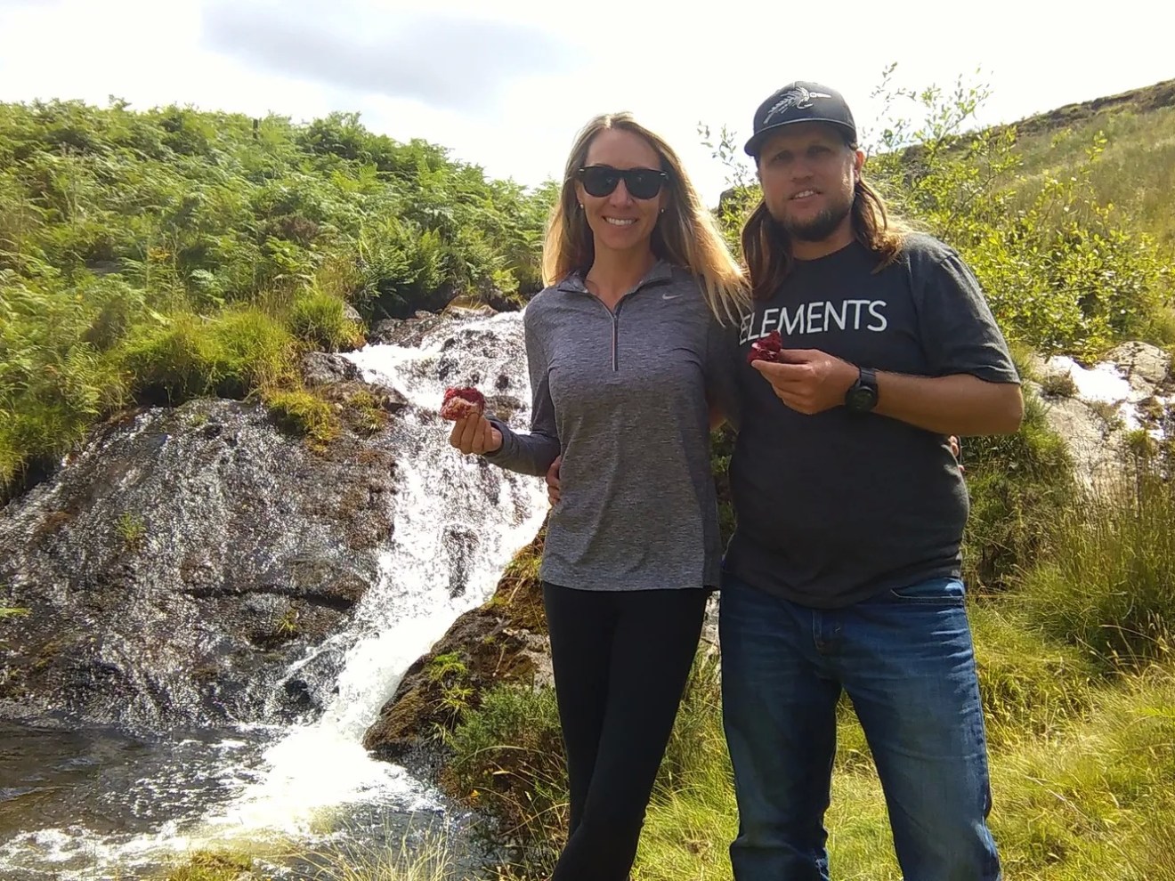People and river near Liverpool